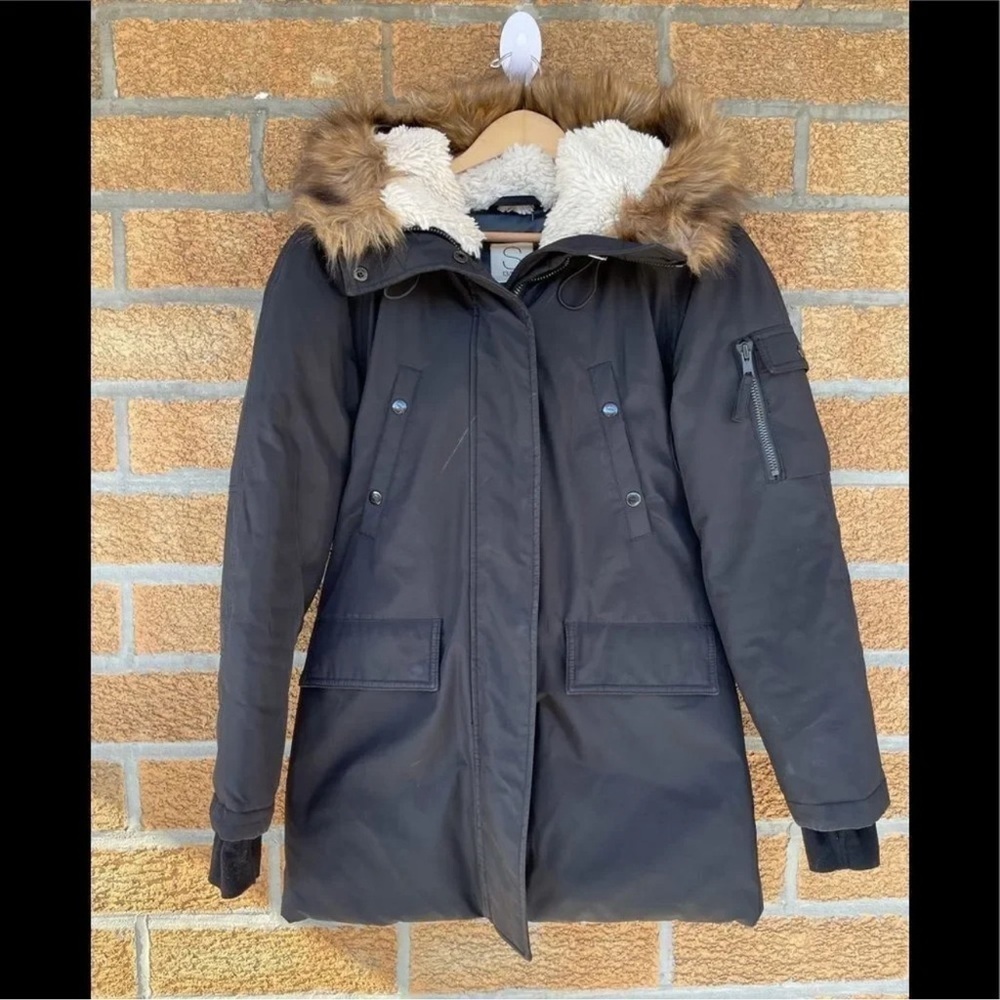 S13 NYC hooded coat size small